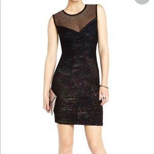 BCBGMAXAZRIA CAMIRA Embellished Evening Dress XS